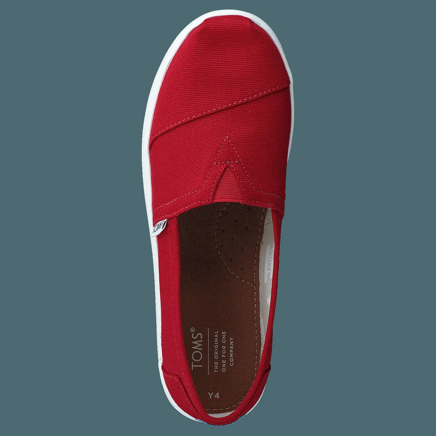 Toms Classic Canvas Youth Red Röd