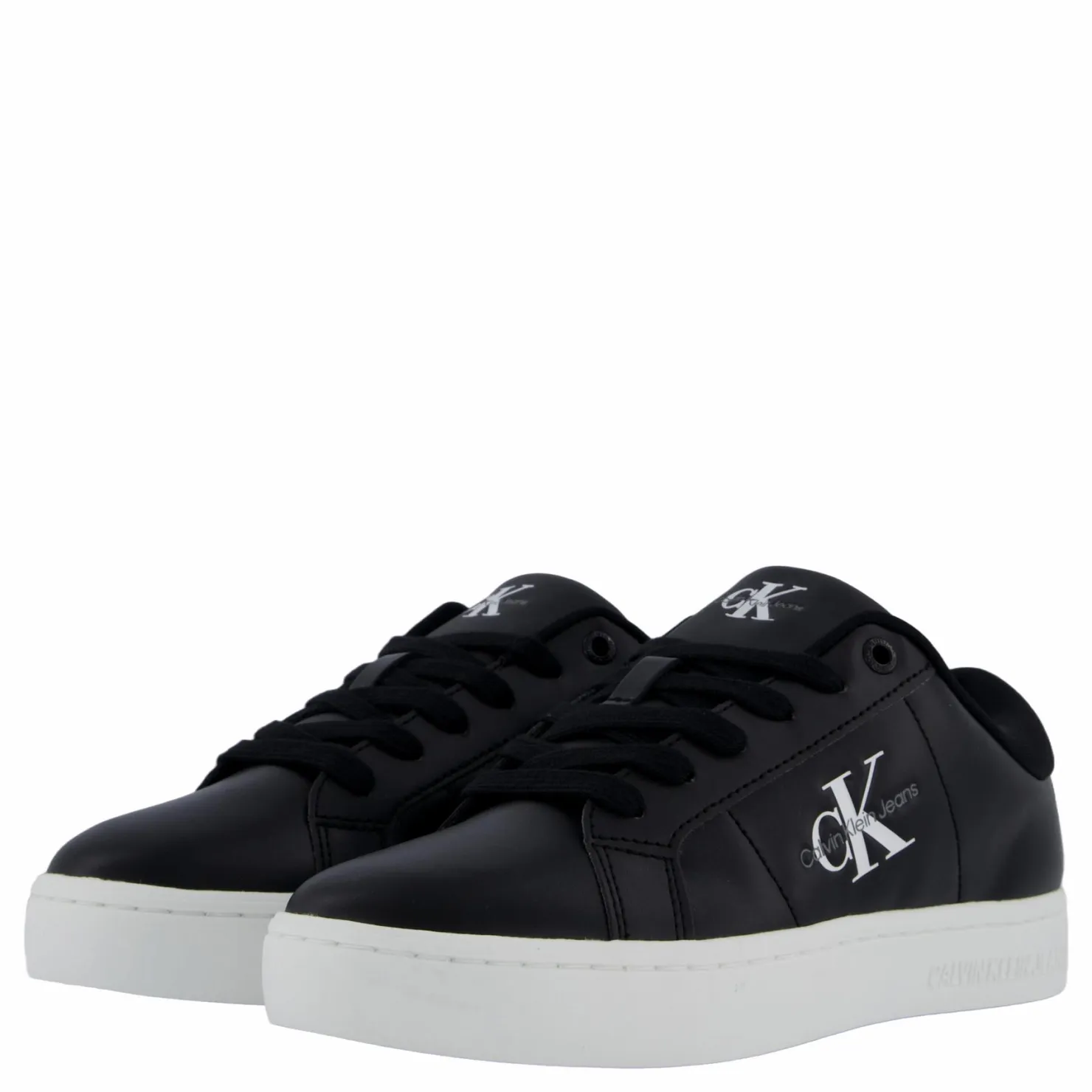 Calvin Klein Classic Cupsole Lowlaceup Lth Black Svart New