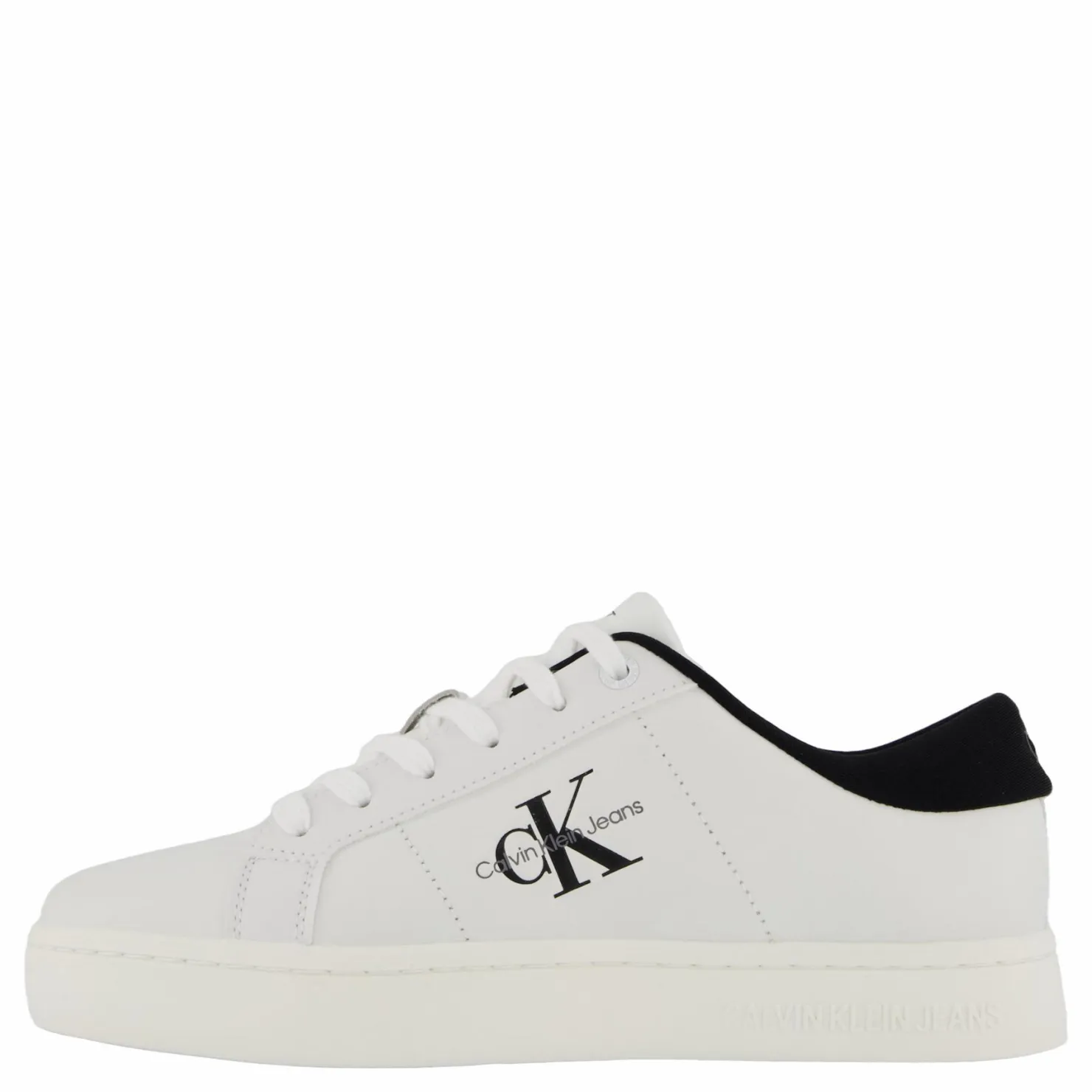 Calvin Klein Classic Cupsole Lowlaceup Lth Bright White/black Vit Clearance