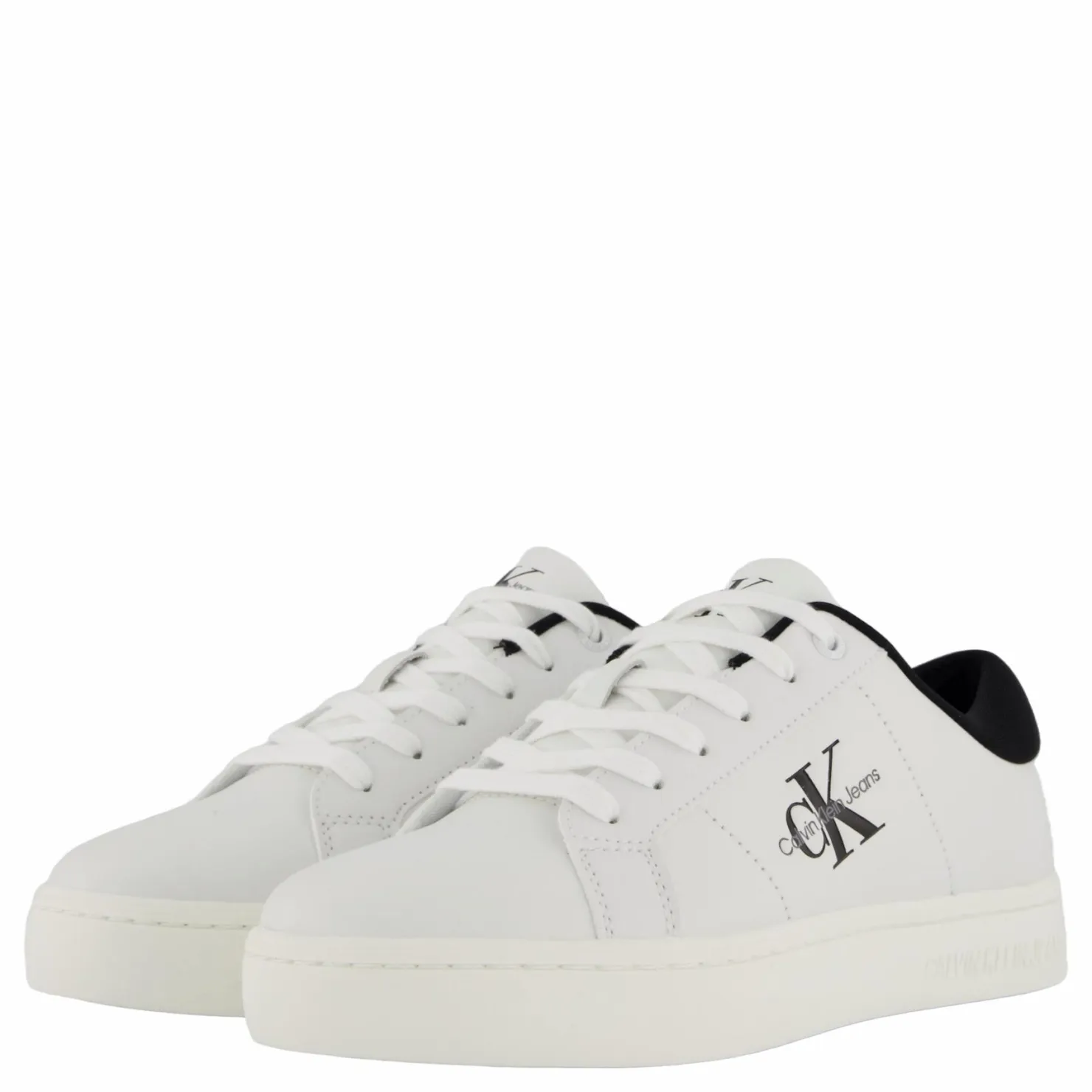 Calvin Klein Classic Cupsole Lowlaceup Lth Bright White/black Vit Clearance