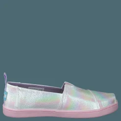 Toms Classic Iridescent Stripe White Lila Hot