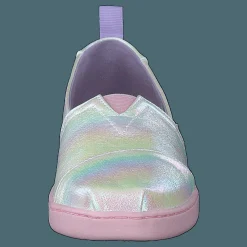 Toms Classic Iridescent Stripe White Lila Hot