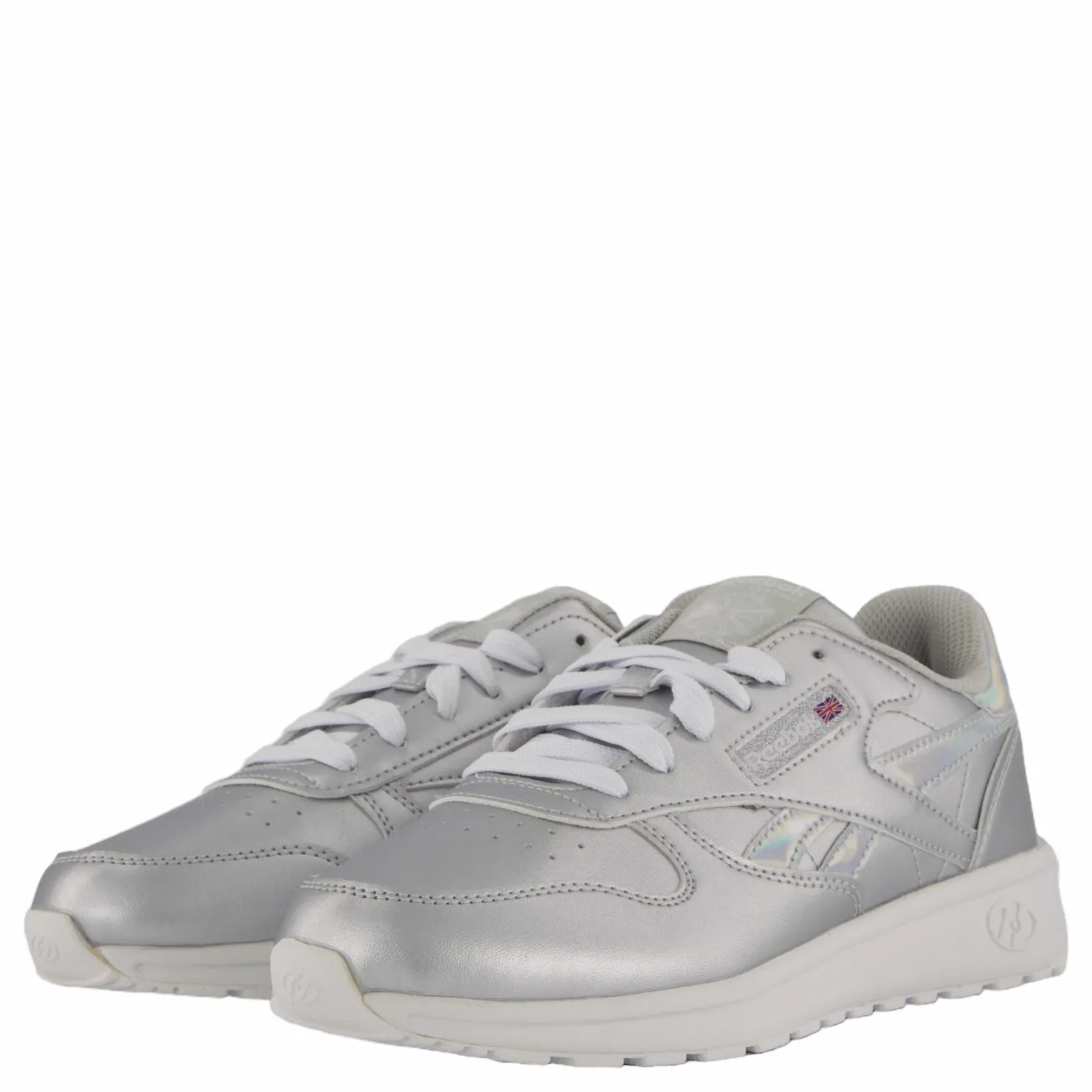 Heelys Classic Leather Silver/white Grå