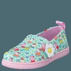Toms Classic Peppa Pig Light Jade Rosa, Turkos och Blå Hot