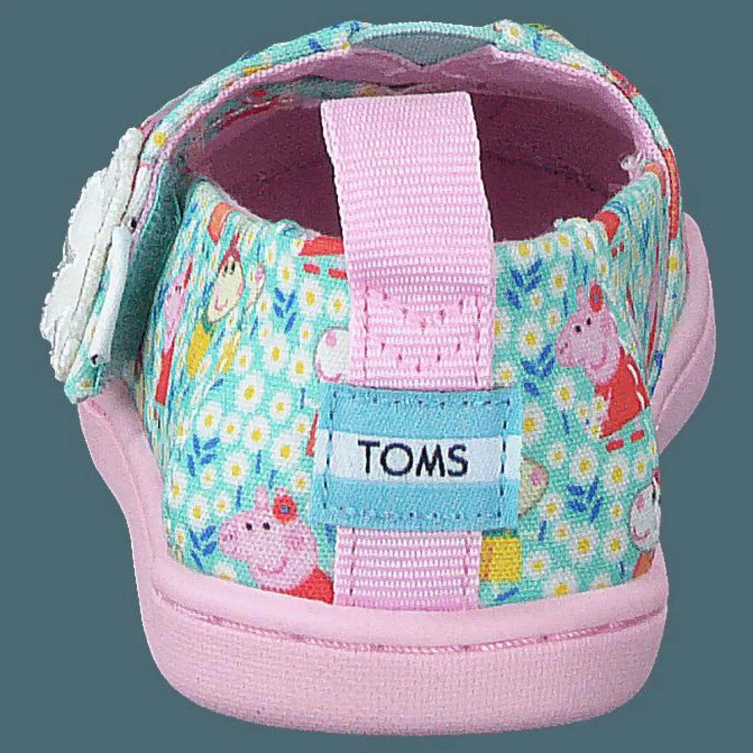 Toms Classic Peppa Pig Light Jade Rosa, Turkos och Blå Hot