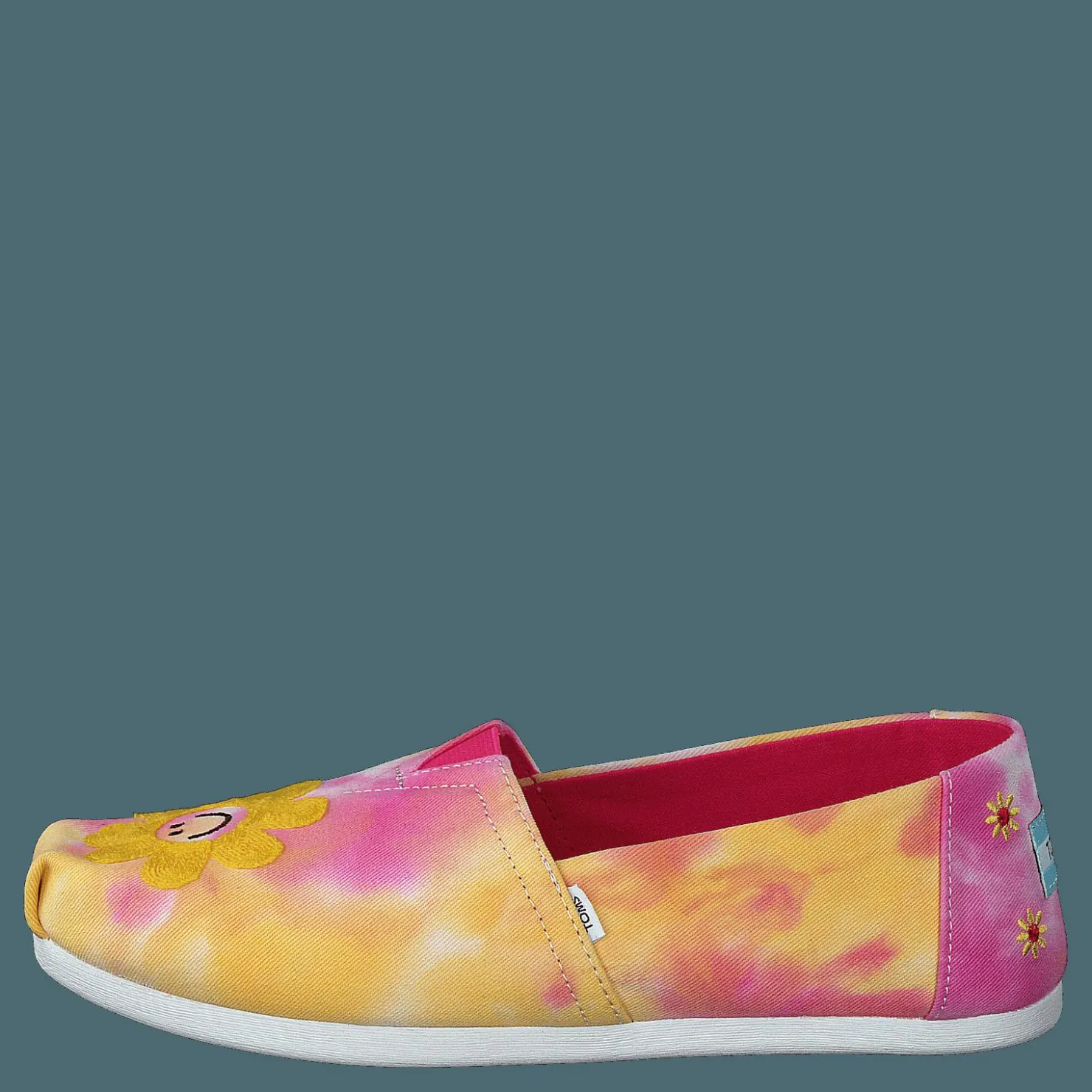 Toms Classic Tie Dye Fuchsia Rose Rosa och Gul