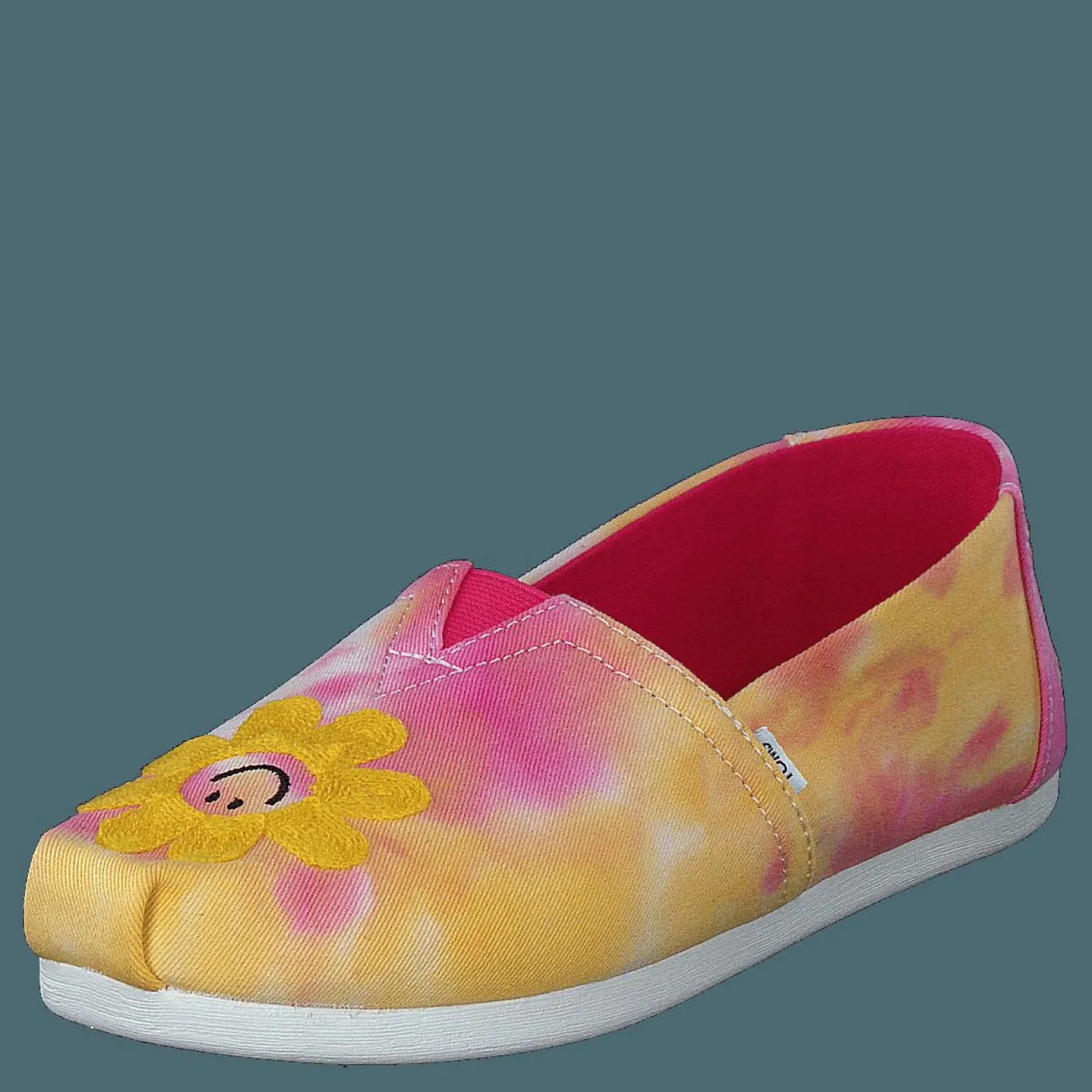 Toms Classic Tie Dye Fuchsia Rose Rosa och Gul