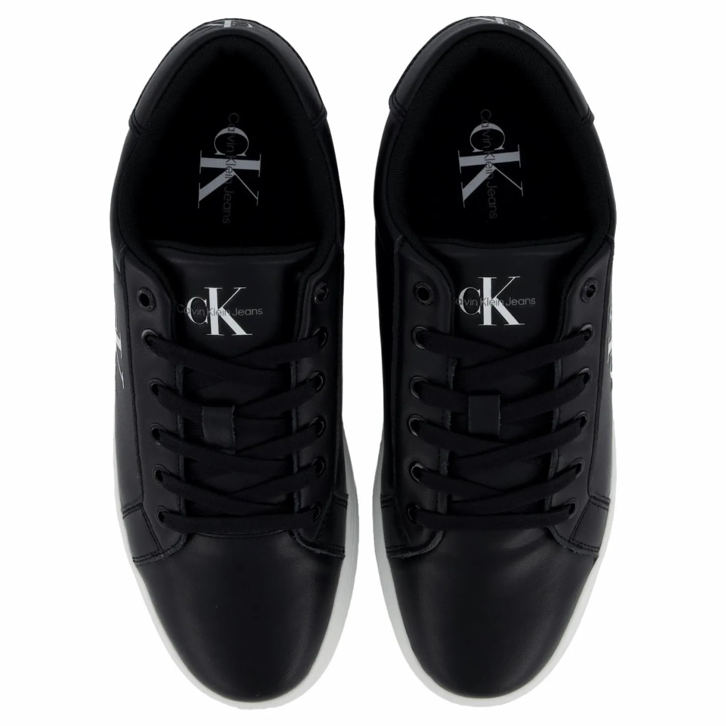 Calvin Klein Classiccuplowlaceup Lth Ml Black Svart Hot