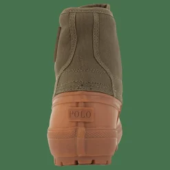 Polo Ralph Lauren Claus Laceup-boots-mid Cut Boo Defender Green Grön Outlet
