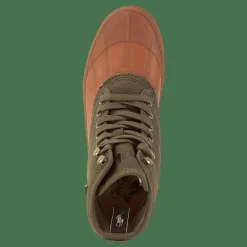 Polo Ralph Lauren Claus Laceup-boots-mid Cut Boo Defender Green Grön Outlet