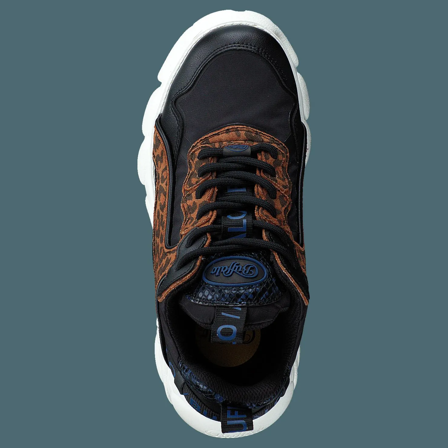 Buffalo Cld Chai Leopard Black Svart