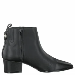 Steve Madden Clover Black Leather Svart