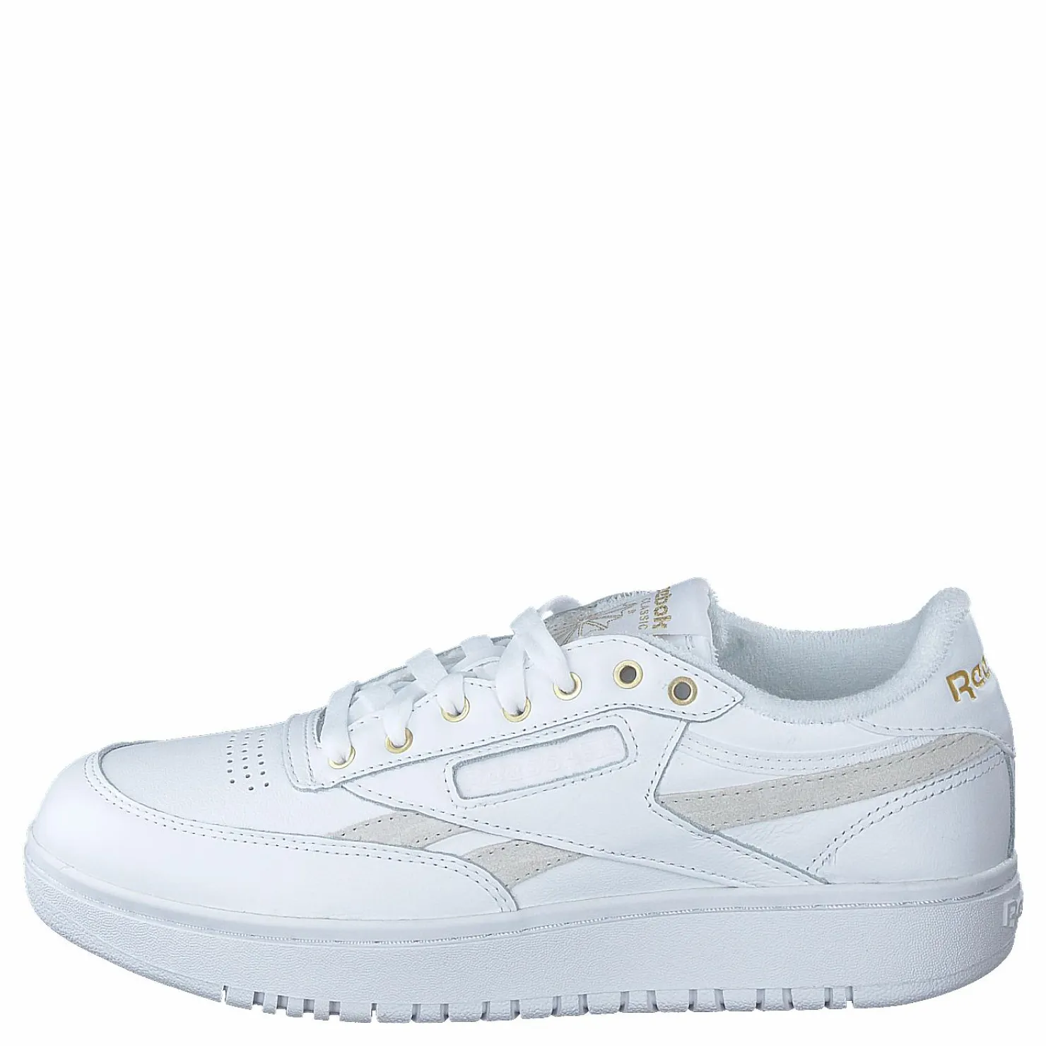 Reebok Classic Club C Double Ftwwht/ftwwht/goldmt Blå Sale