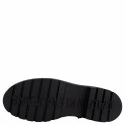 Calvin Klein Combat Boot Mid Zip Lth In Cal Triple Black Svart New