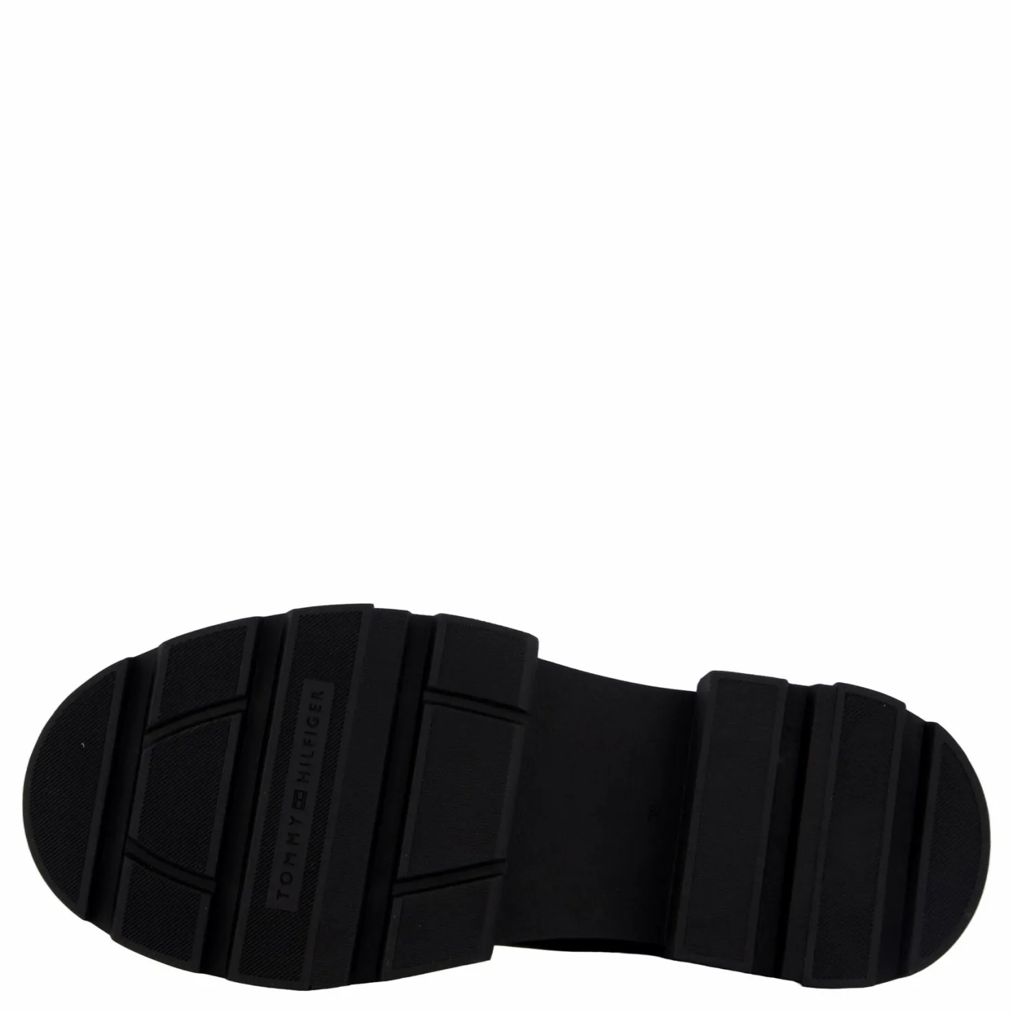 Tommy Hilfiger Combat Leather Low Chelsea Black Svart Clearance