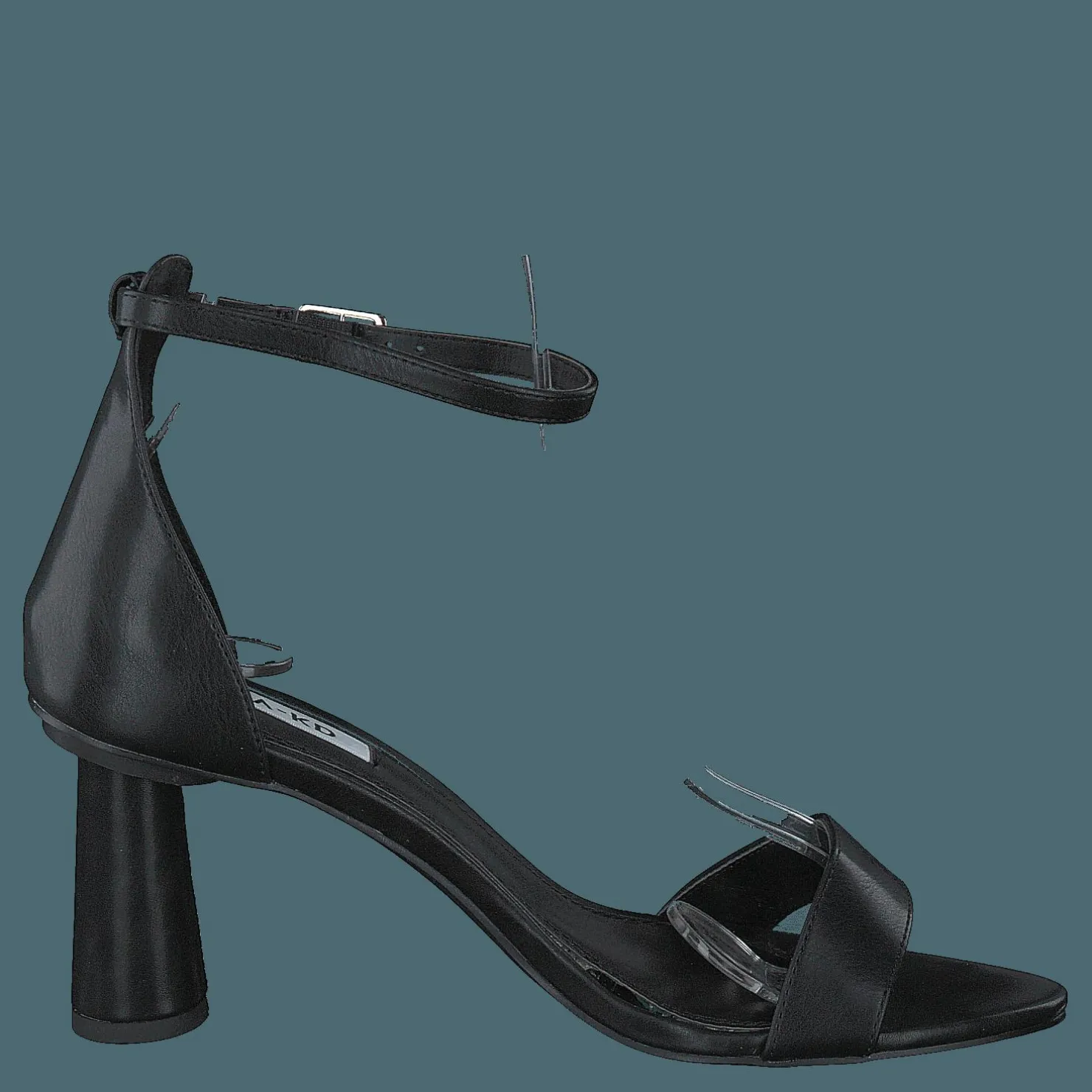 NA-KD Cone Shape Strap Heels Black Svart Clearance