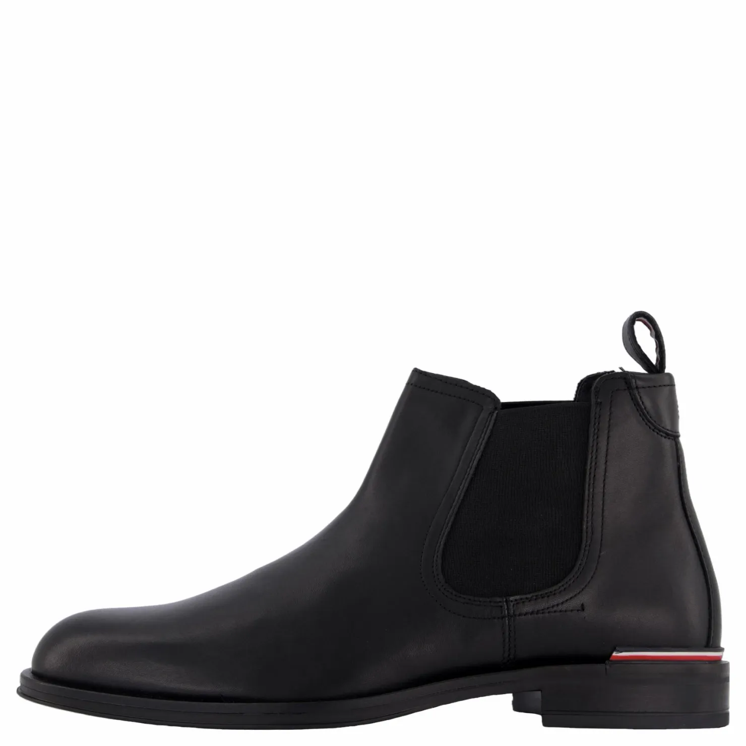 Tommy Hilfiger Core Rwb Hilfiger Lth Chelsea Black Svart Discount