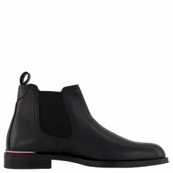 Tommy Hilfiger Core Rwb Hilfiger Lth Chelsea Black Svart Discount