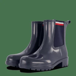 Tommy Hilfiger Corporate Elastic Rainboot Blue Blå