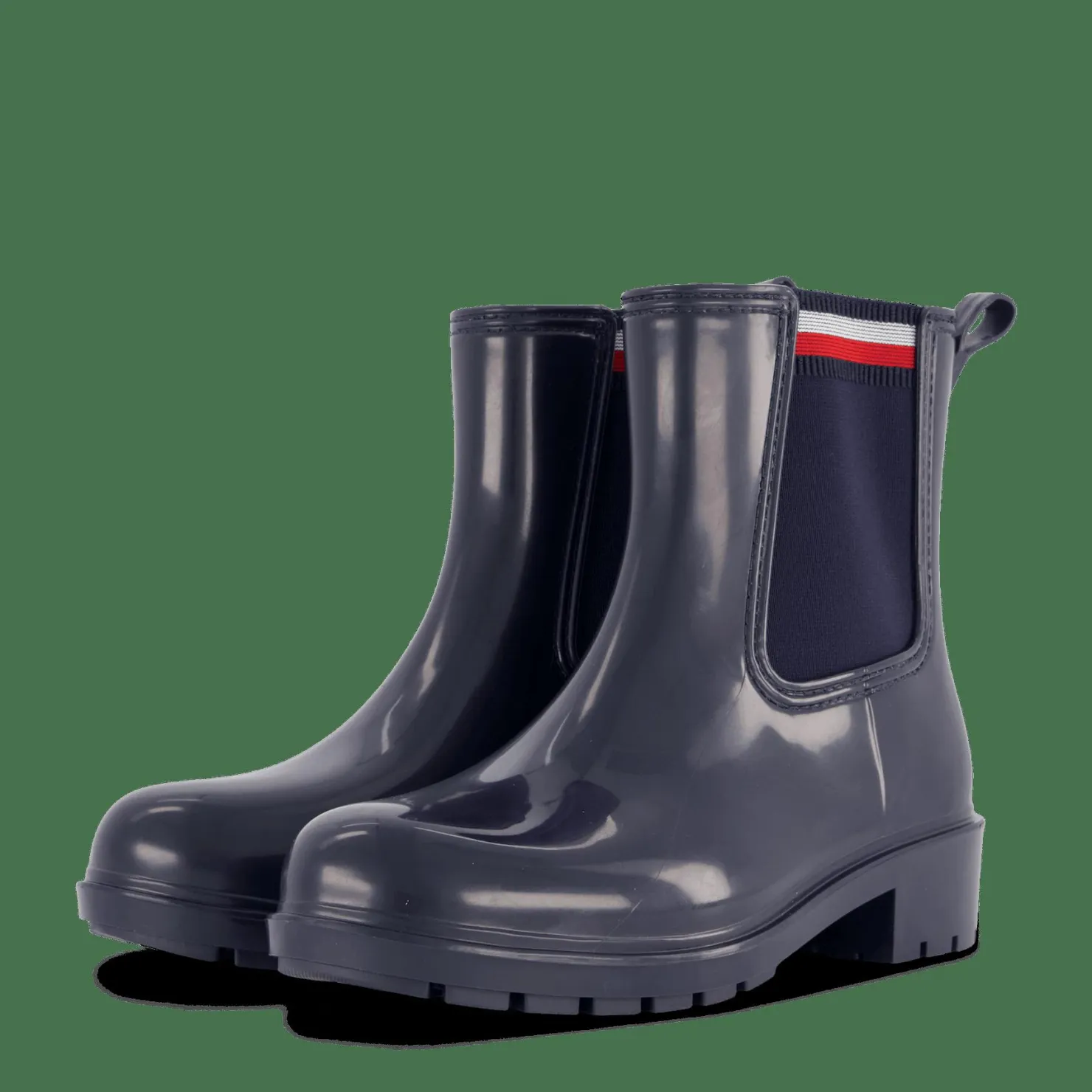 Tommy Hilfiger Corporate Elastic Rainboot Blue Blå