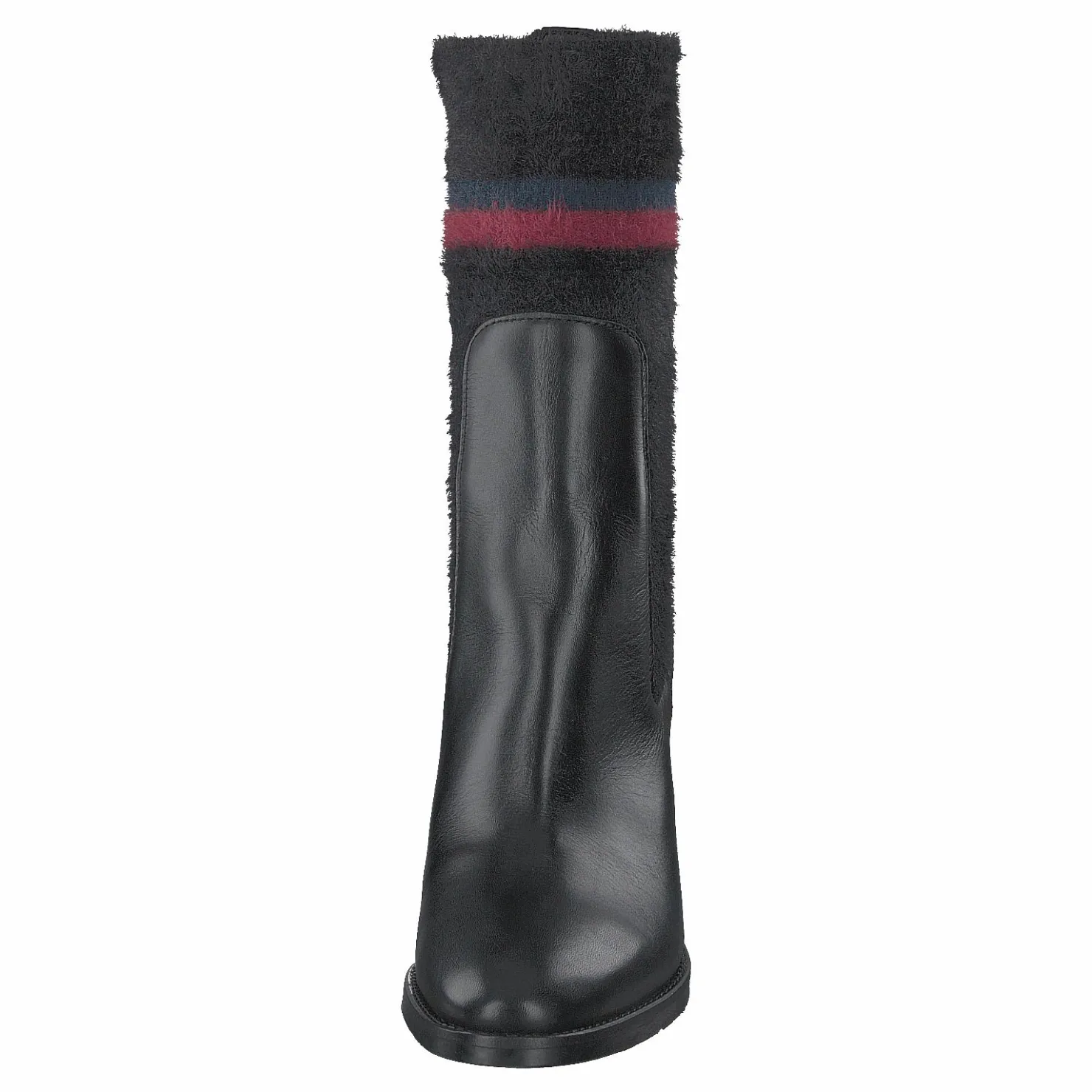Tommy Hilfiger Cosy High Heel Leather Black Svart Clearance