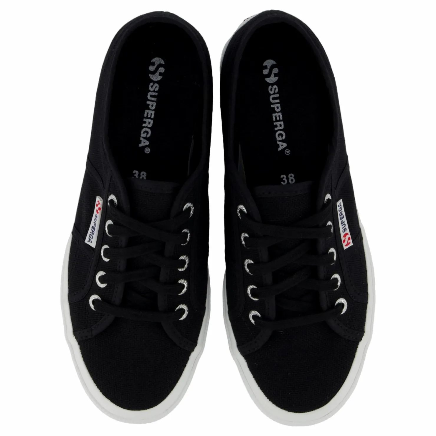 Superga 2750-cotu Classic F83 Black-fwhite Svart