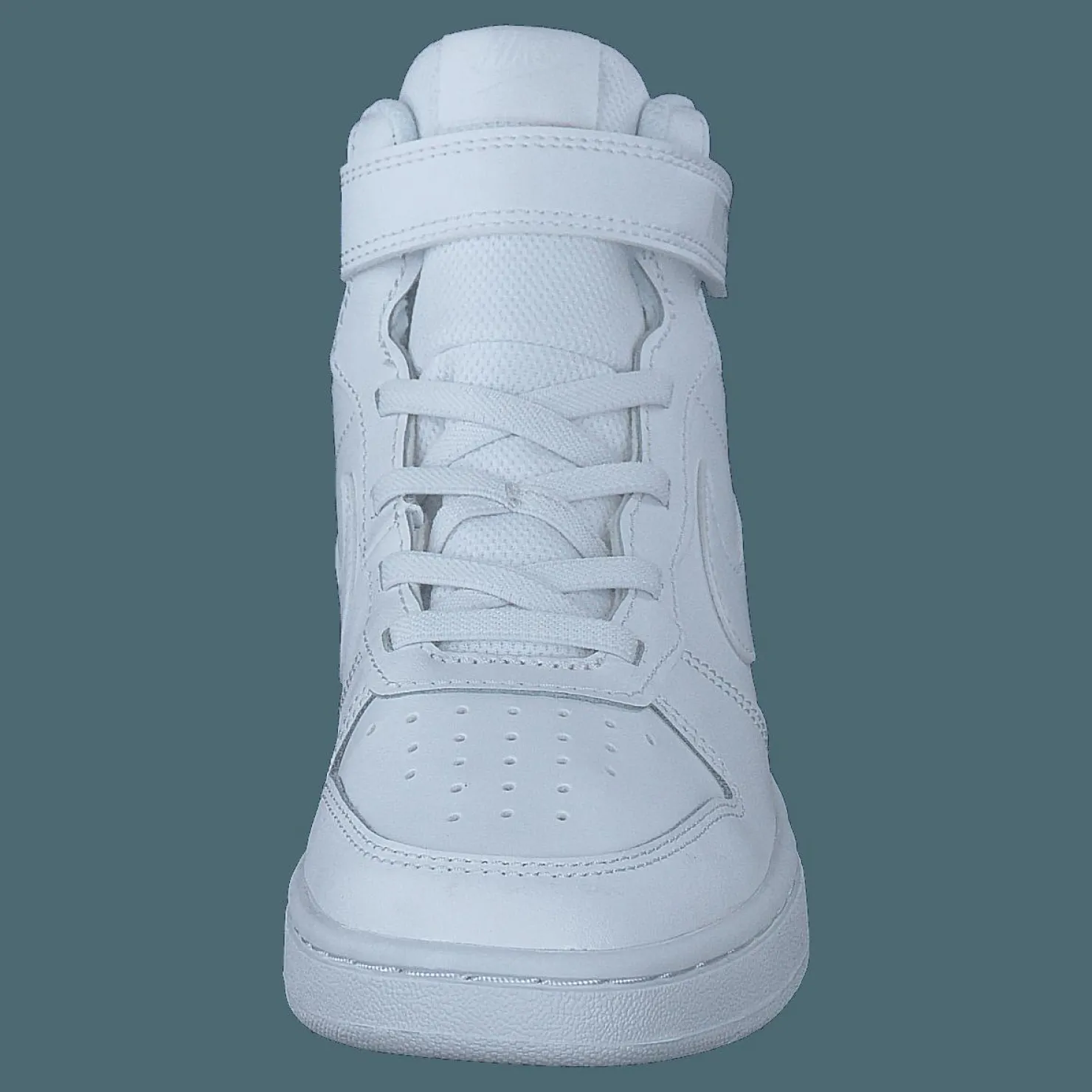 Nike Court Borough Mid 2 Little Kids' Shoes WHITE/WHITE-WHITE Vit Discount