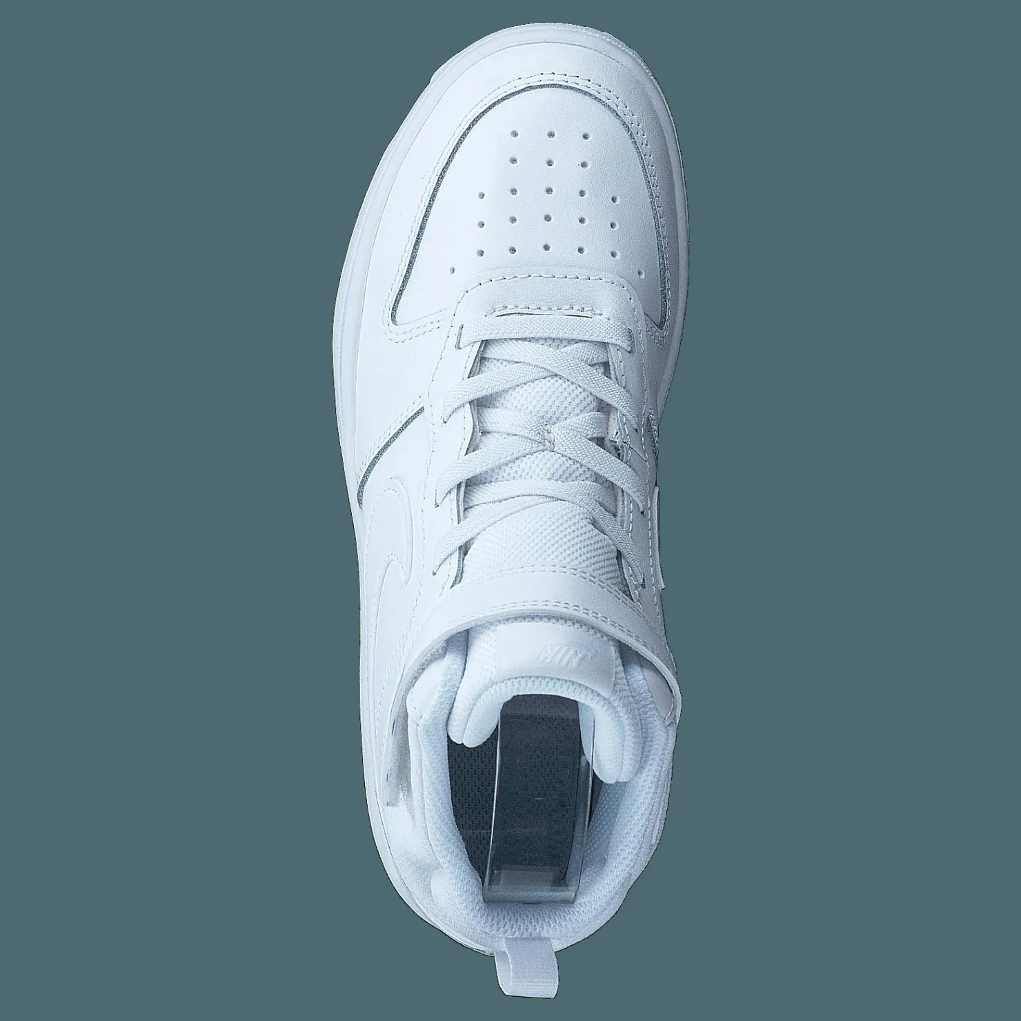 Nike Court Borough Mid 2 Little Kids' Shoes WHITE/WHITE-WHITE Vit Discount