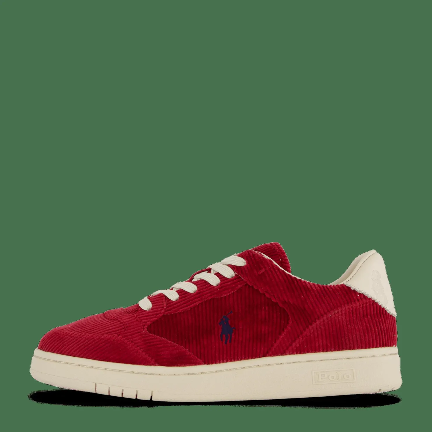 Polo Ralph Lauren Court Corduroy Low-Top Sneaker Röd Clearance