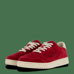 Polo Ralph Lauren Court Corduroy Low-Top Sneaker Röd Clearance