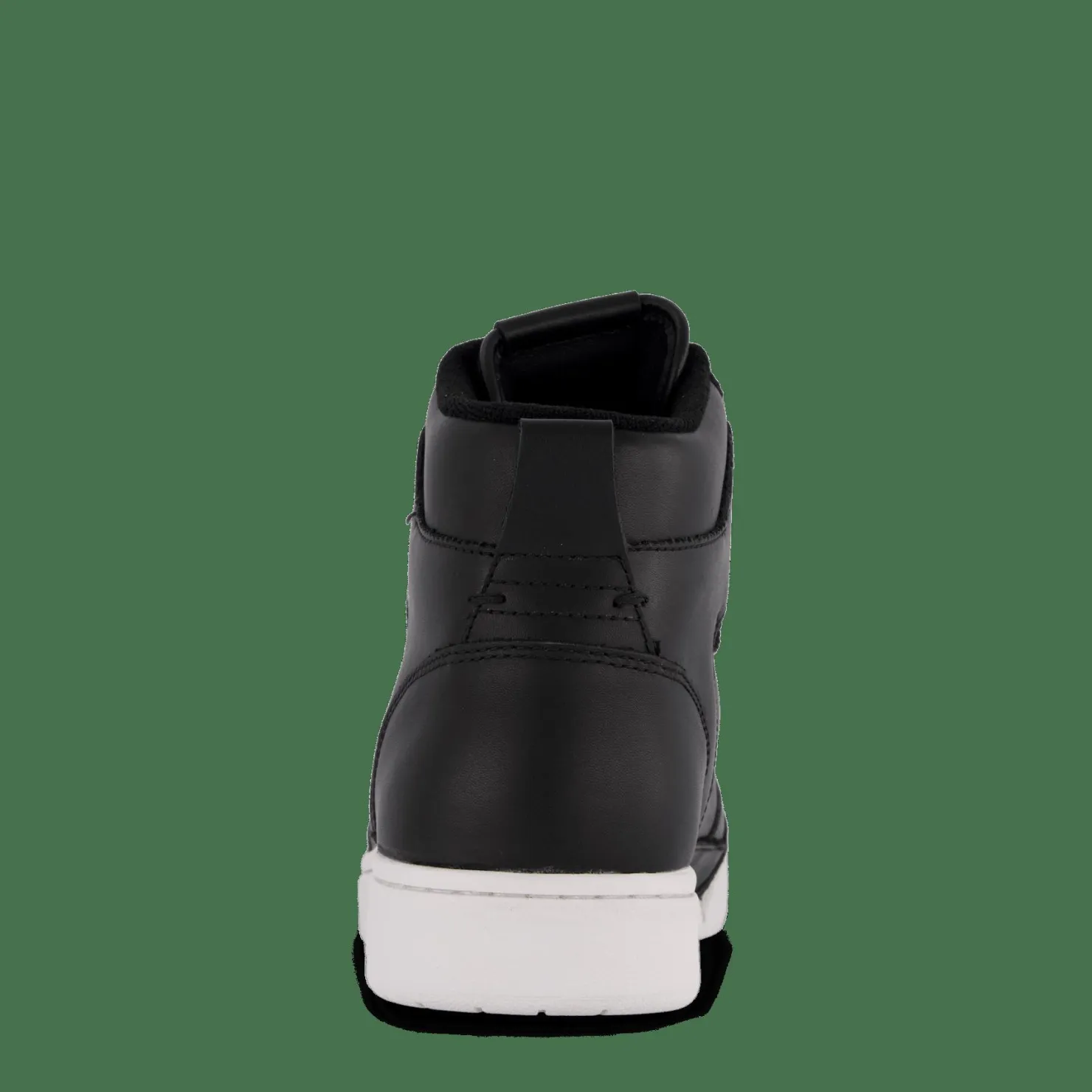 Polo Ralph Lauren Court Leather High-Top Sneaker Black / White PP Svart Discount