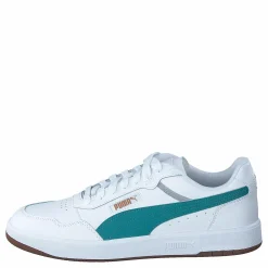 Puma Court Ultra White-green Lagoon- G Vit och Grön Clearance