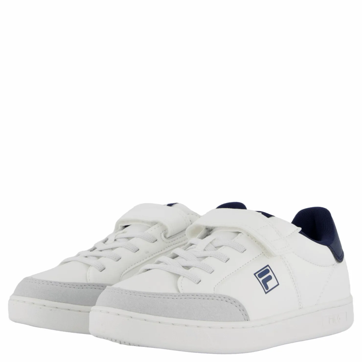 Fila Courtbay Velcro Kids White- Navy Vit Online