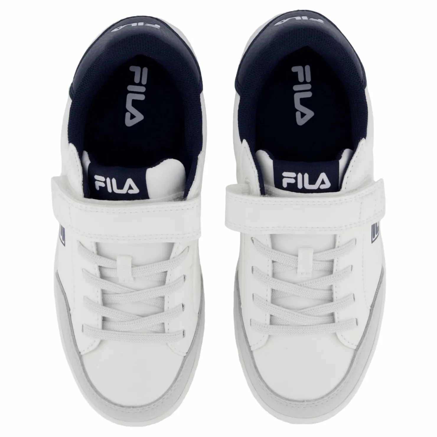 Fila Courtbay Velcro Kids White- Navy Vit Online