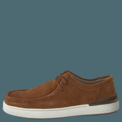 Clarks Courtlitewally Cognac Suede Brun New