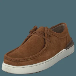 Clarks Courtlitewally Cognac Suede Brun New