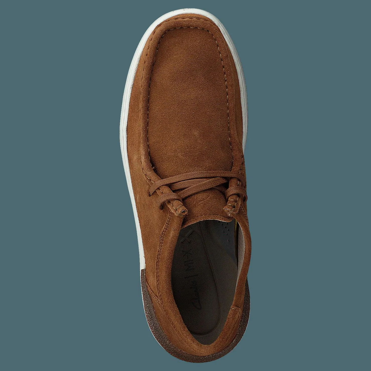 Clarks Courtlitewally Cognac Suede Brun New