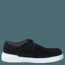 Clarks Courtlitewally Navy Suede Svart