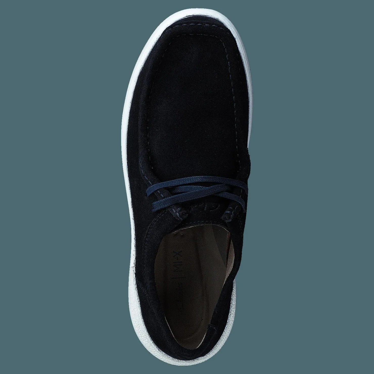 Clarks Courtlitewally Navy Suede Svart