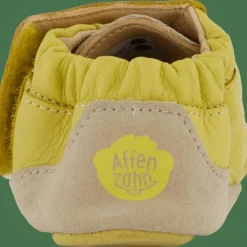 Affenzahn Crawling Shoe Leather Crawly Giraffe Yellow Outlet