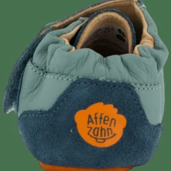Affenzahn Crawling Shoe Leather Crawly Bunny Blue