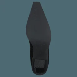 NA-KD Croc Pointy Block Heel Black Svart Hot