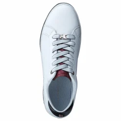 Tommy Hilfiger Croc Print Flatform Cupsole Rwb Blå New