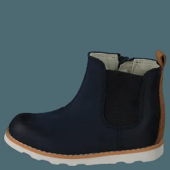 Clarks Crown Halo T Navy Leather Blå