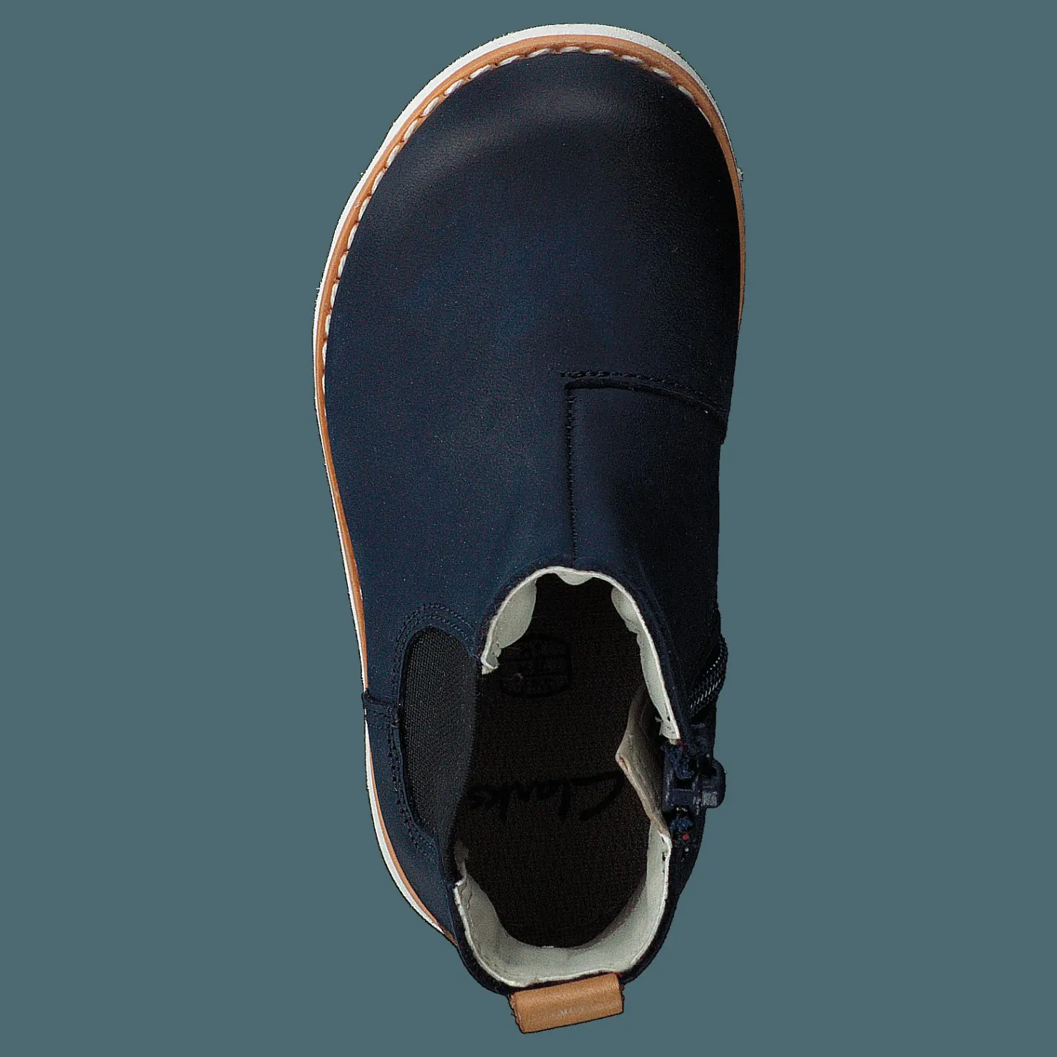 Clarks Crown Halo T Navy Leather Blå