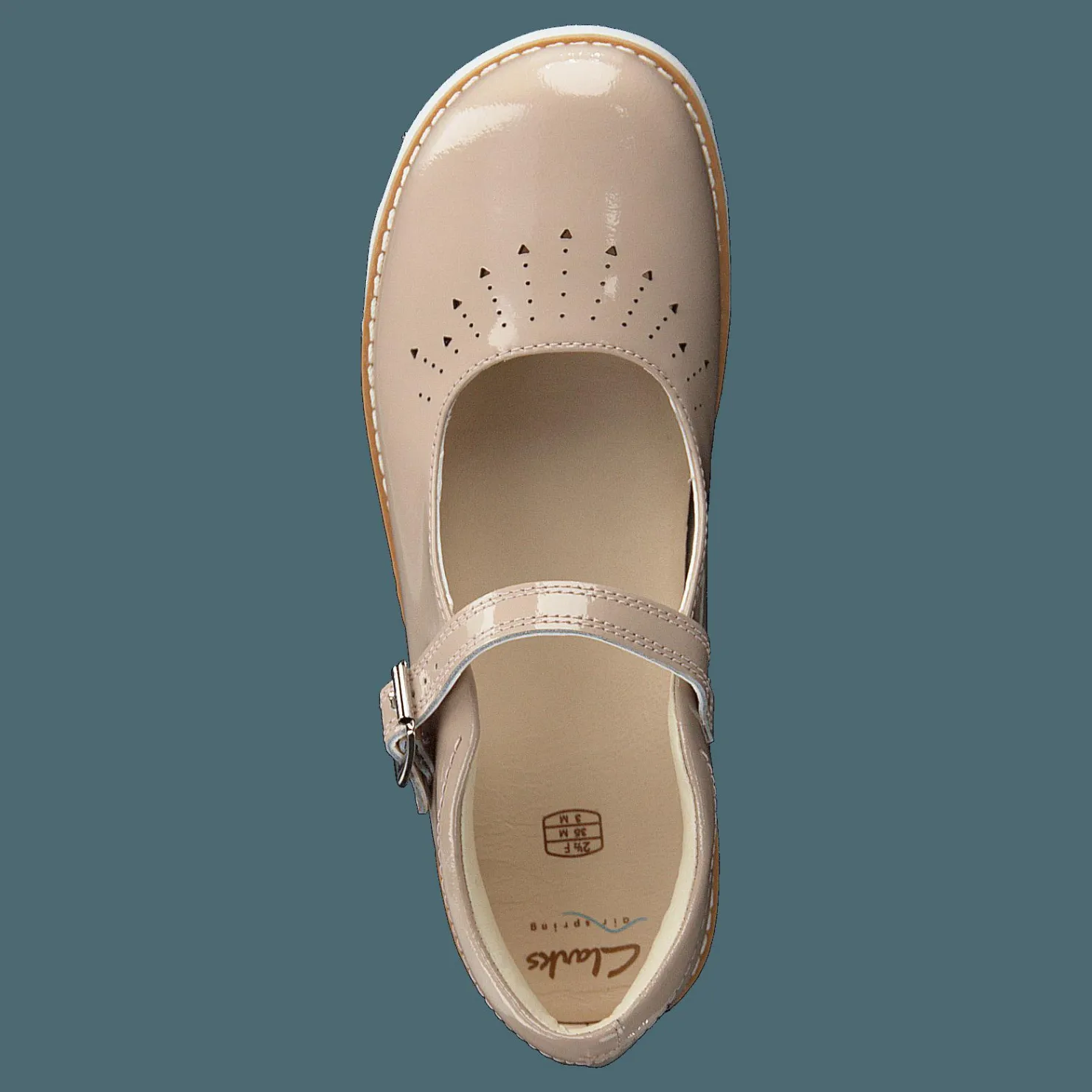 Clarks Crown Jump K Blush Beige Clearance