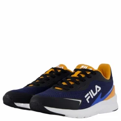 Fila Crusher Teens Black-dark Cheddar Blå Hot
