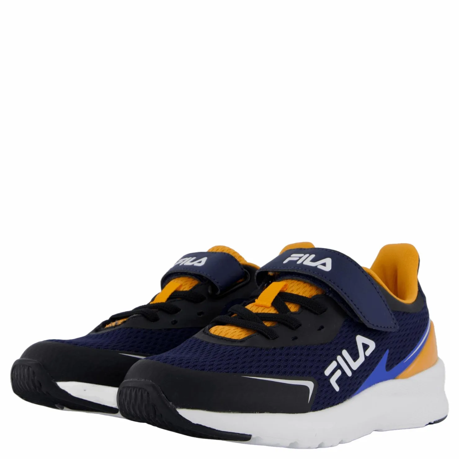 Fila Crusher V Kids Black-dark Cheddar Blue och Multi color Hot