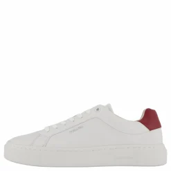 Calvin Klein Cupsole Lace Up W/ml Lth Bright White/winery Vit Online