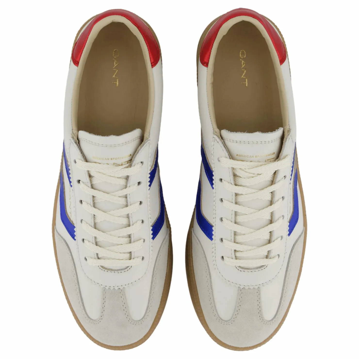 Gant Cuzima Sneaker Wht/blue/red Vit New